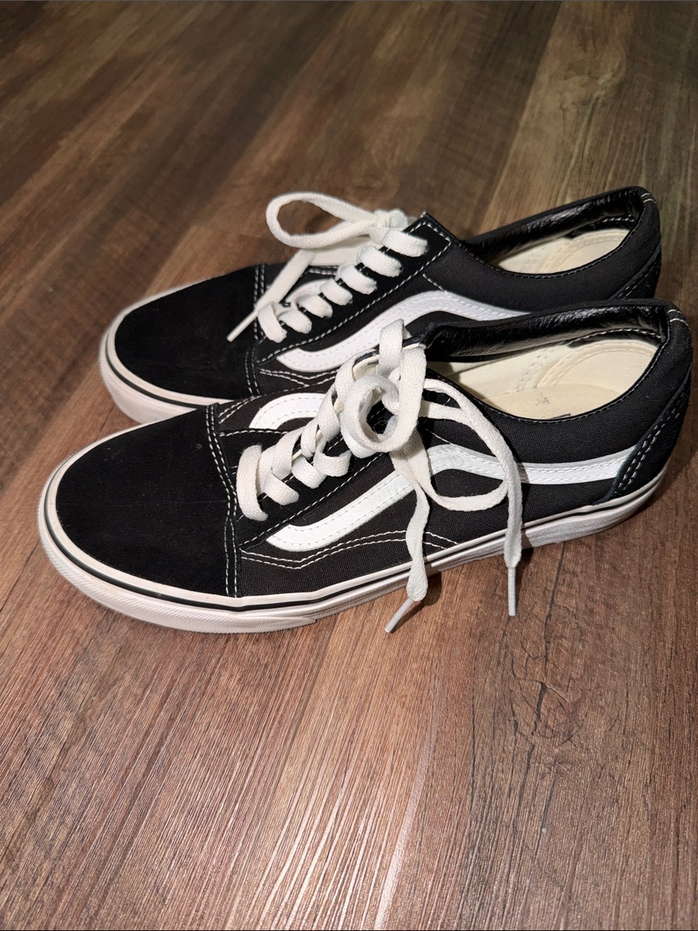 Unisex Vans Old Skool Black Men’s 6 Women’s 7.5 - Picture 6 of 7